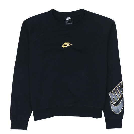 Womens UK Size S Nike Black Pullover Sweatshirt
