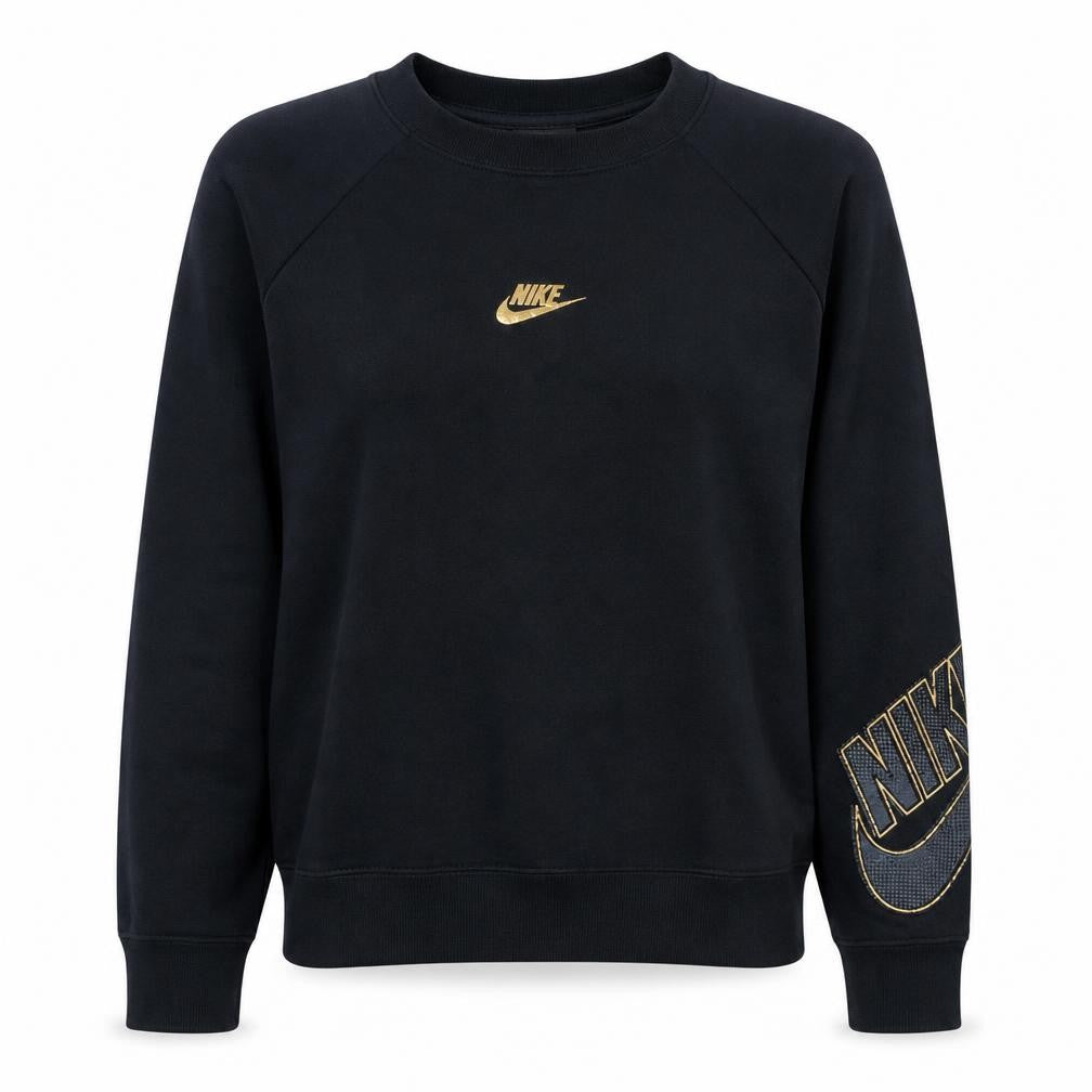 Womens UK Size S Nike Black Pullover Sweatshirt