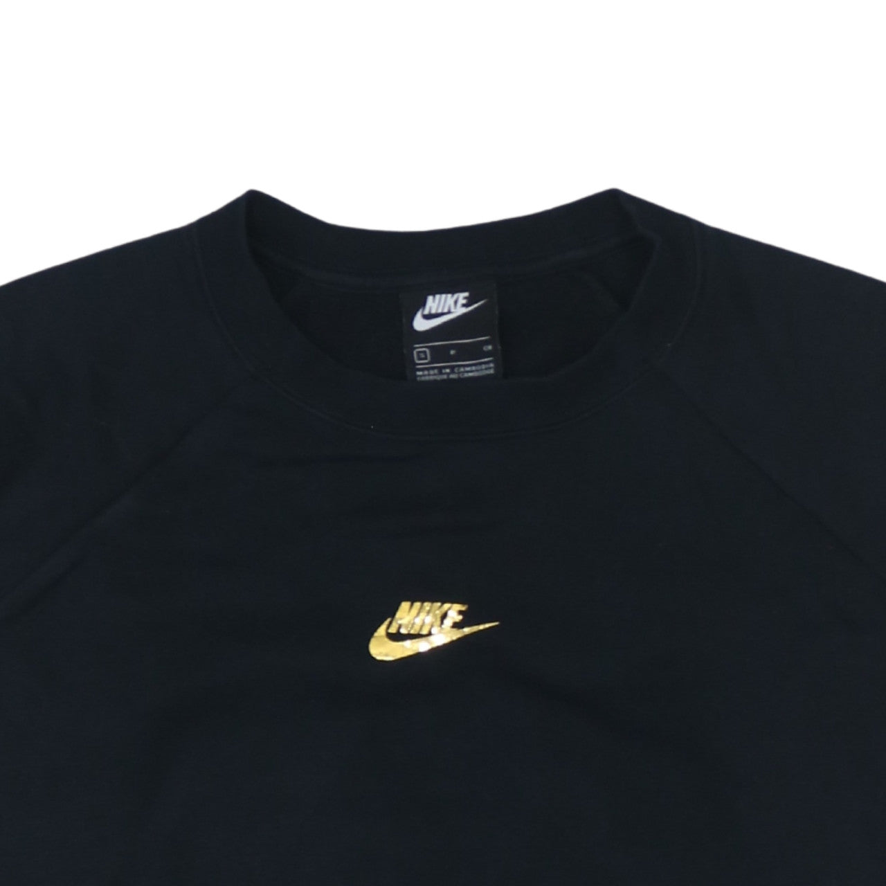 Womens UK Size S Nike Black Pullover Sweatshirt