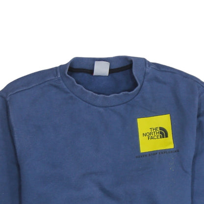 Mens UK Size S The North Face Blue Pullover Sweatshirt