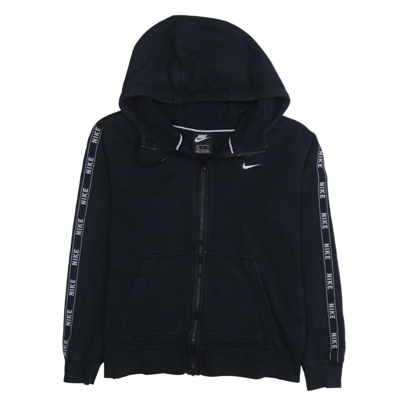 Mens UK Size S Nike Black Full Zip Hoodie