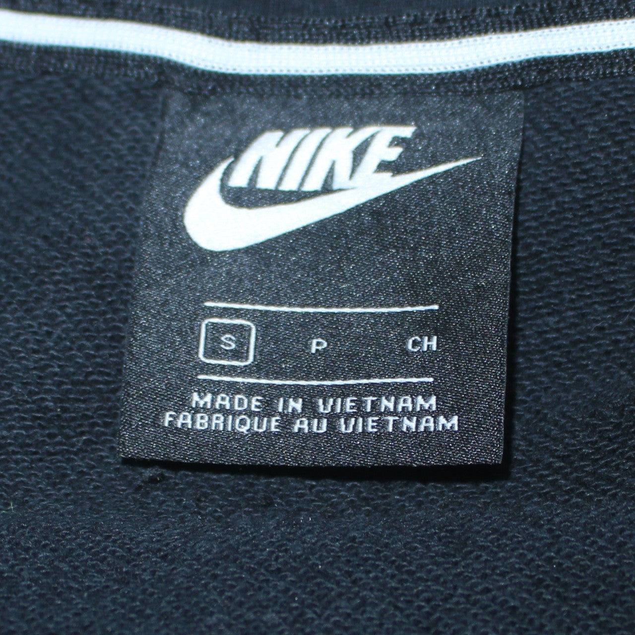 Mens UK Size S Nike Black Full Zip Hoodie
