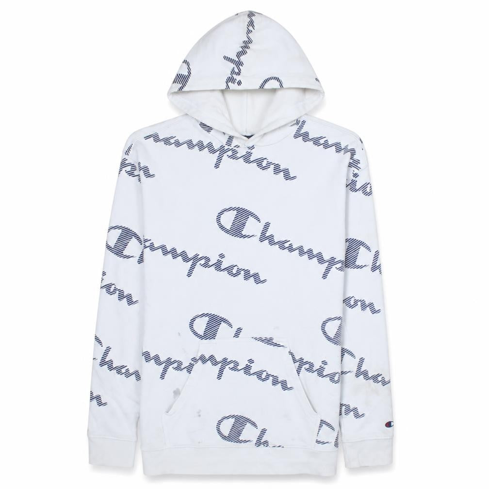 Mens UK Size S Champion White Pullover Hoodie