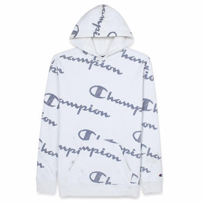 Mens UK Size S Champion White Pullover Hoodie