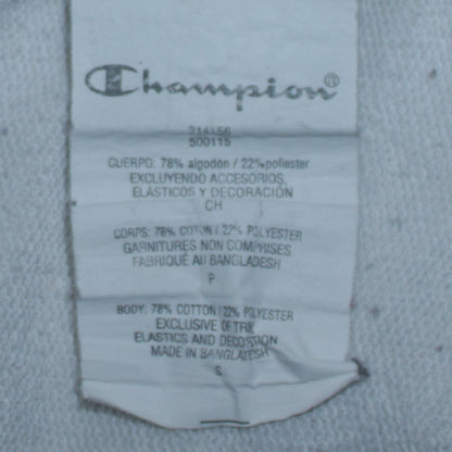 Mens UK Size S Champion White Pullover Hoodie