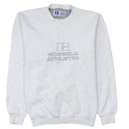 Mens UK Size L Russell Athletic Grey Pullover Sweatshirt