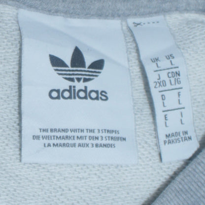 Mens UK Size L adidas Grey Pullover Sweatshirt