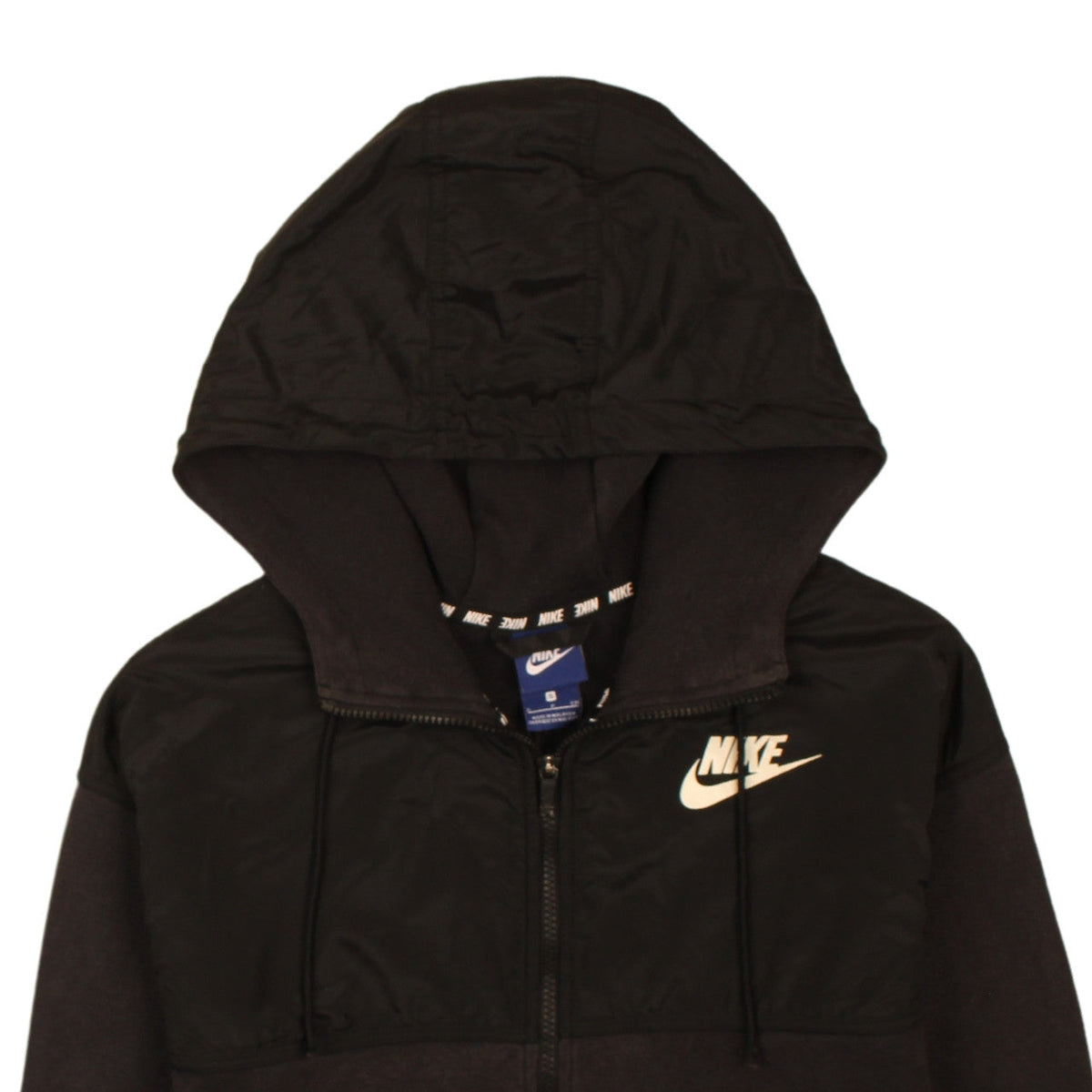 Mens UK Size S Nike Black Full Zip Hoodie