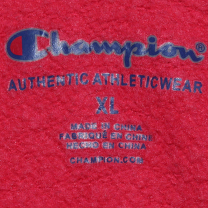 Champion Girls Red XL Pullover Hoodie with Logo Print