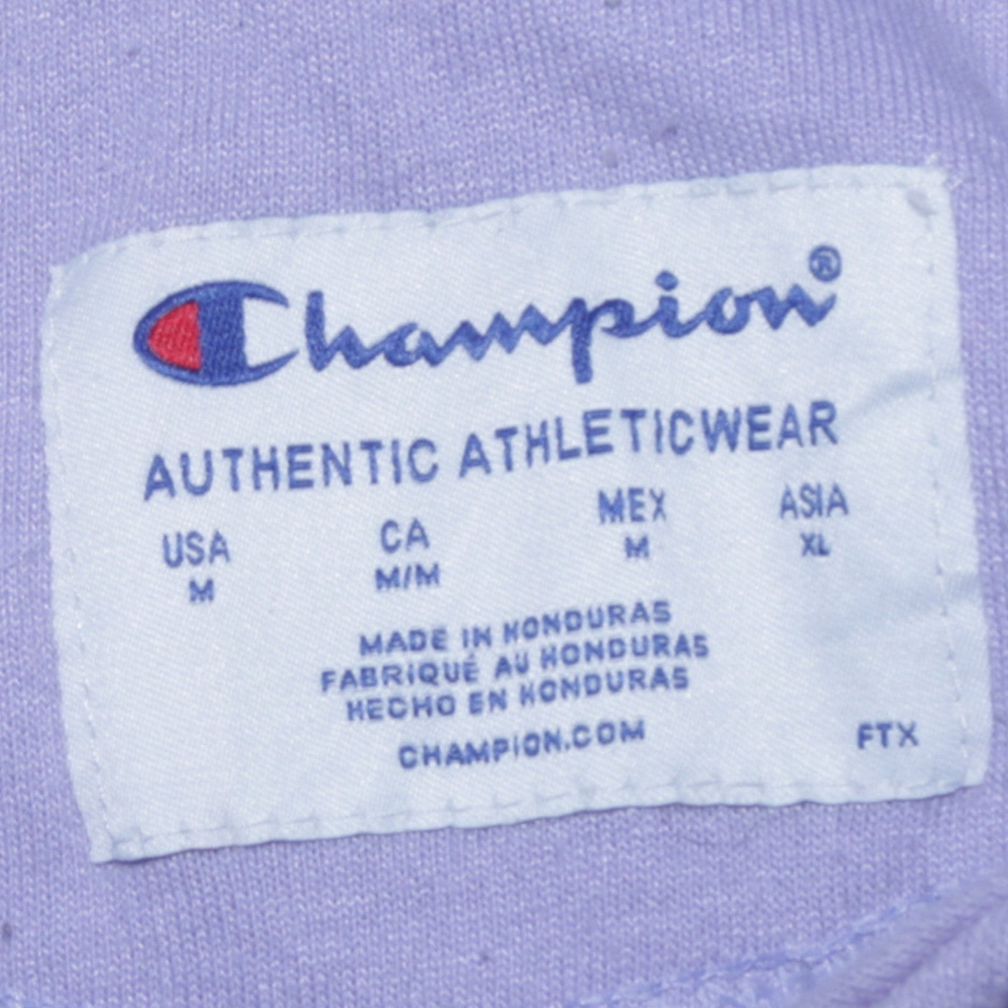 Womens UK Size M Champion Purple Pullover Hoodie