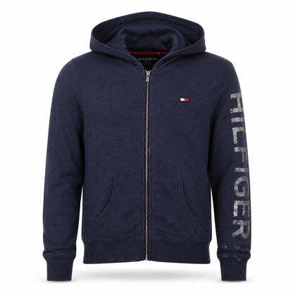 Mens UK Size XS Tommy Hilfiger Blue Full Zip Hoodie