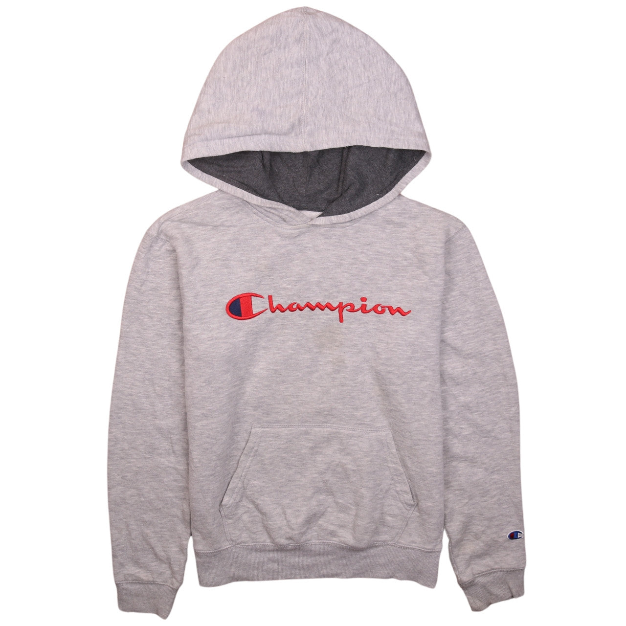 Womens UK Size L Champion Grey Pullover Hoodie