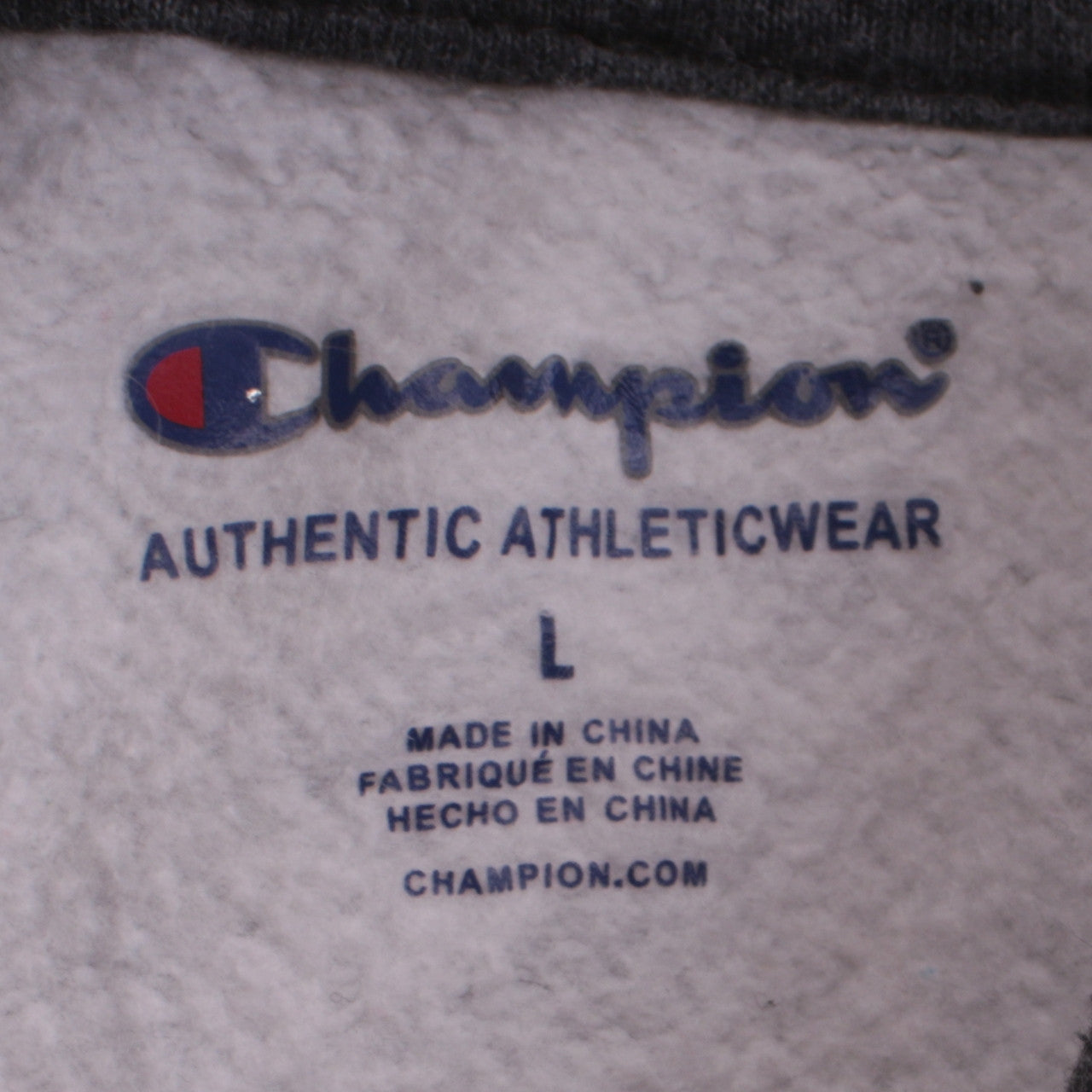 Womens UK Size L Champion Grey Pullover Hoodie