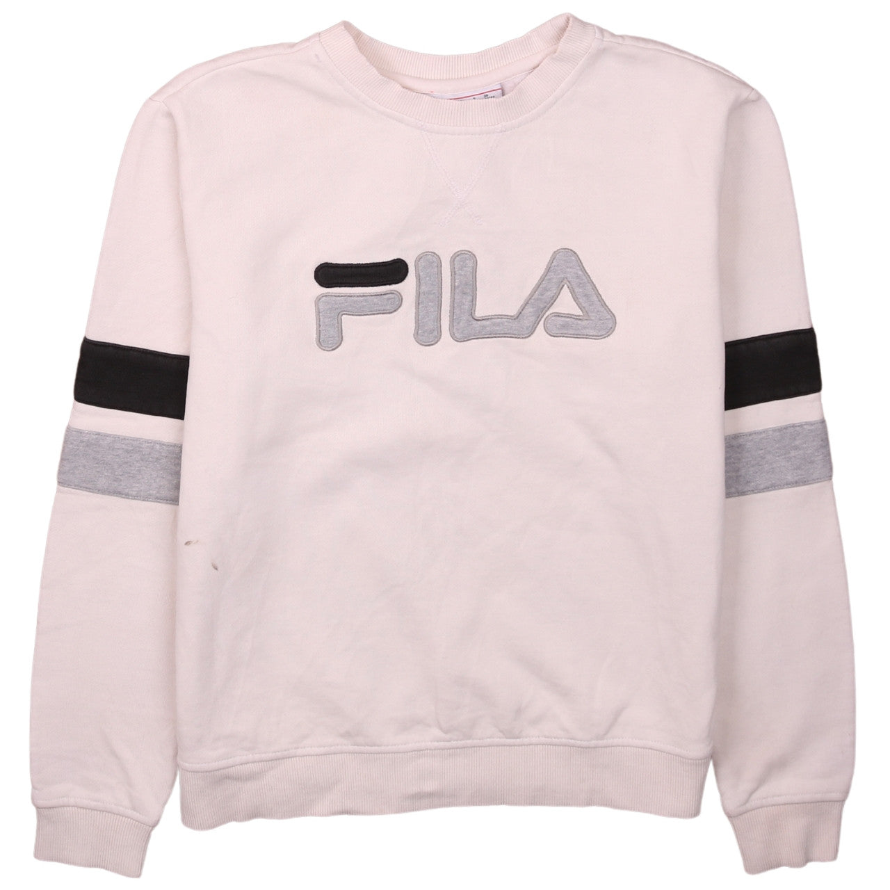 Womens UK Size S FILA Beige Pullover Sweatshirt