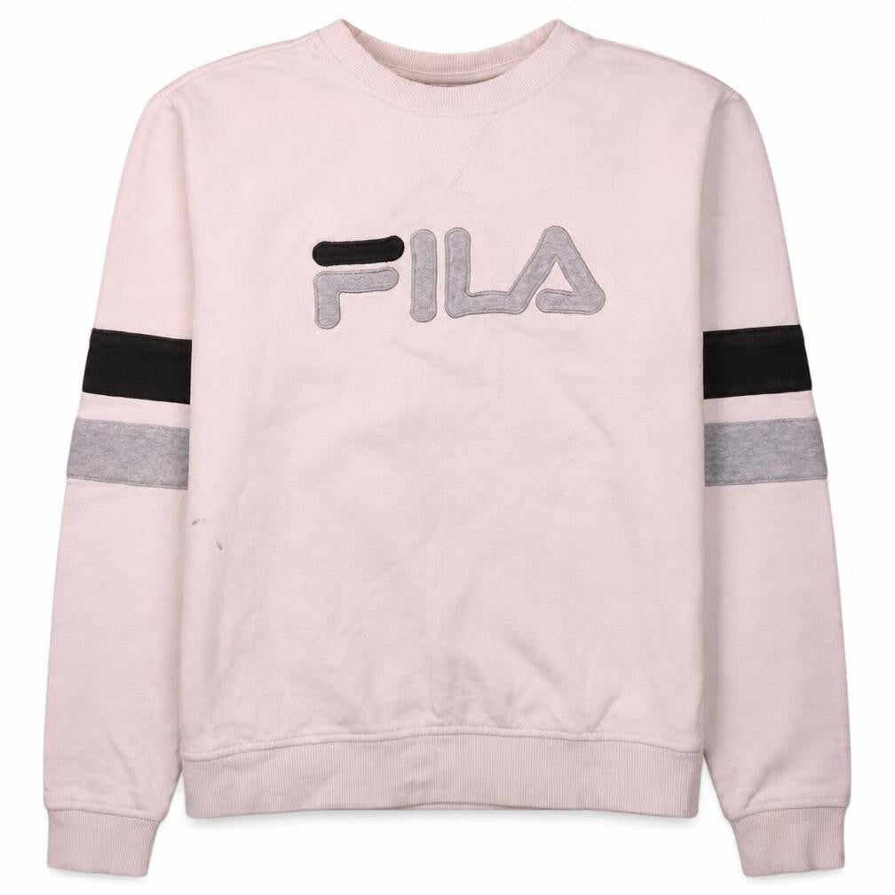 Womens UK Size S FILA Beige Pullover Sweatshirt