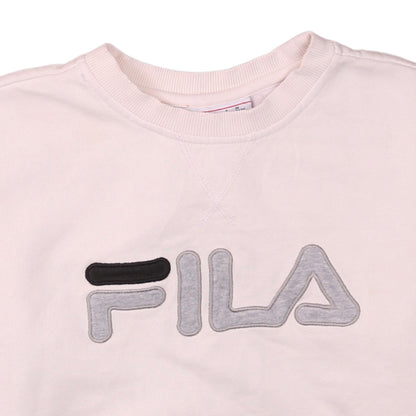 Womens UK Size S FILA Beige Pullover Sweatshirt