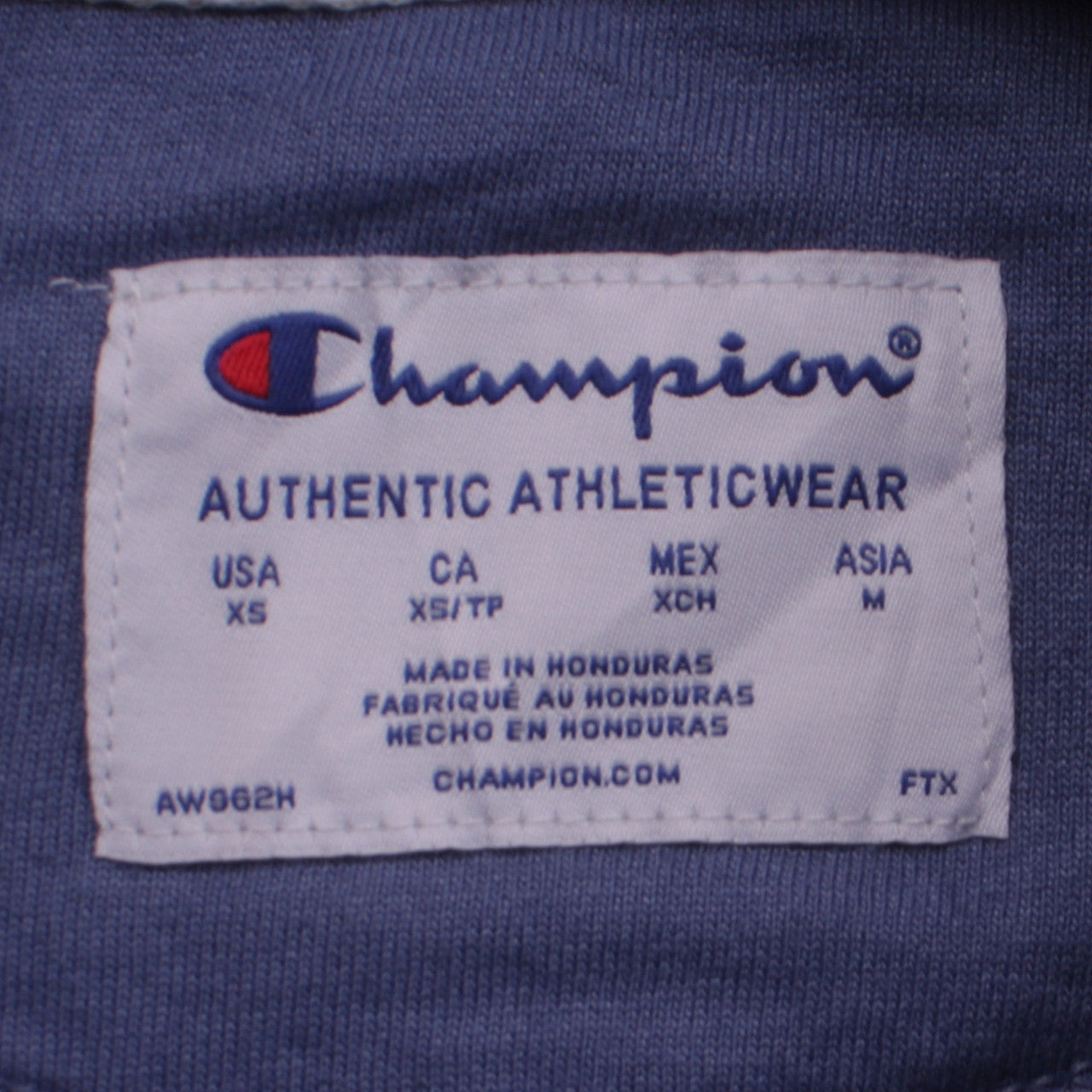 Womens UK Size XS Champion Blue Pullover Sweatshirt