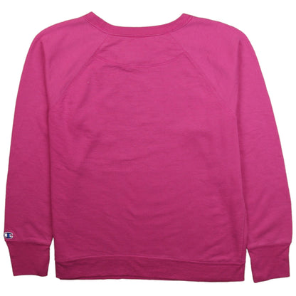 Womens UK Size L Champion Pink Pullover Sweatshirt