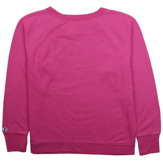 Womens UK Size L Champion Pink Pullover Sweatshirt