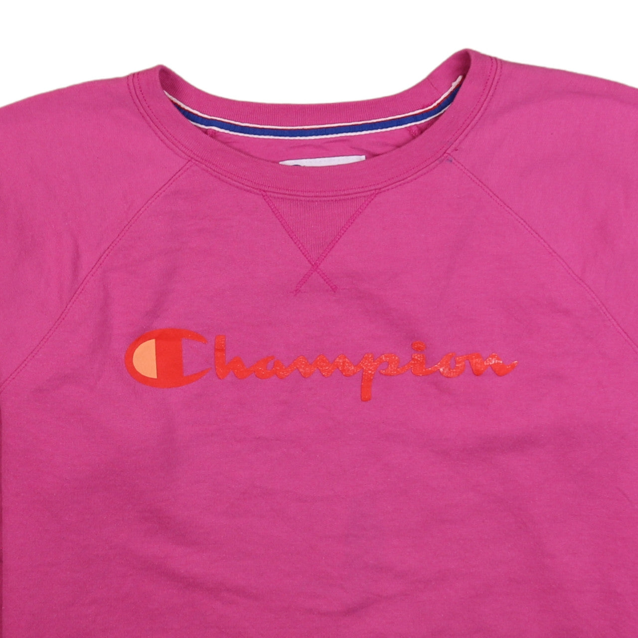 Womens UK Size L Champion Pink Pullover Sweatshirt