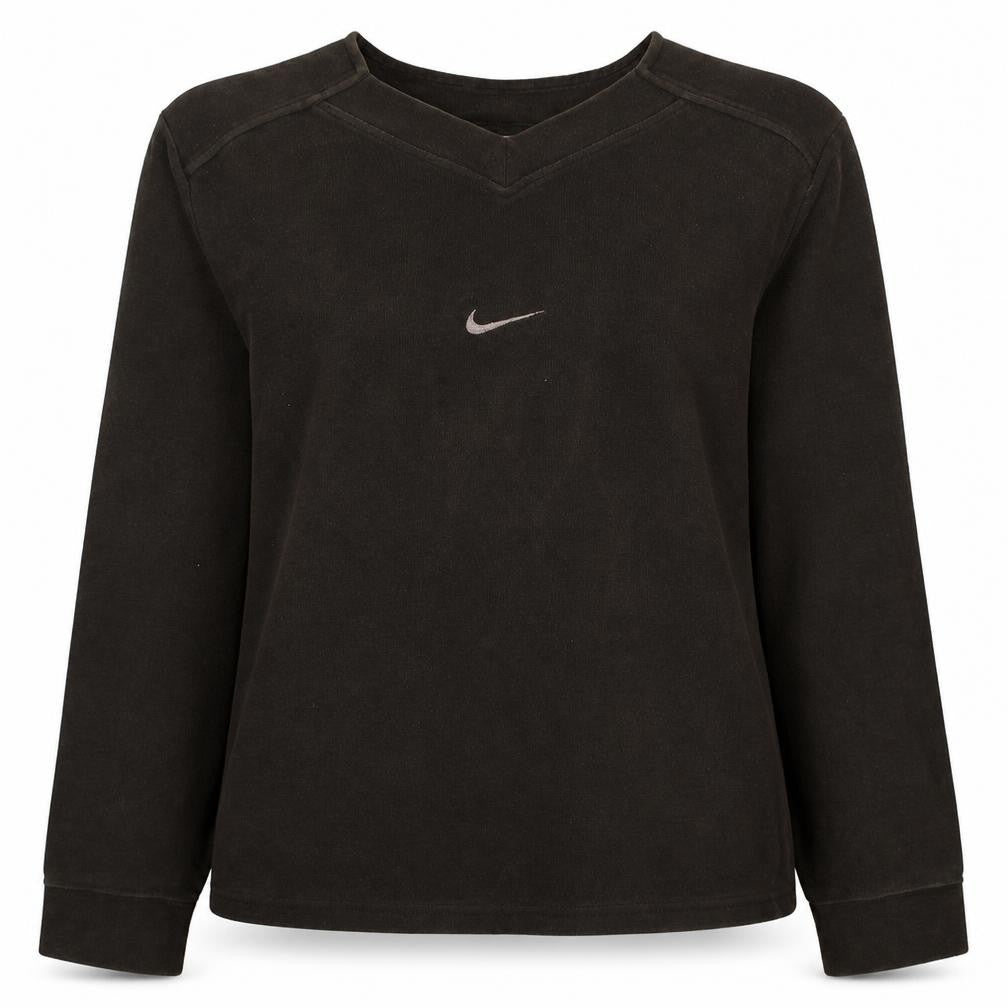 Womens UK Size L Nike Black Pullover Sweatshirt