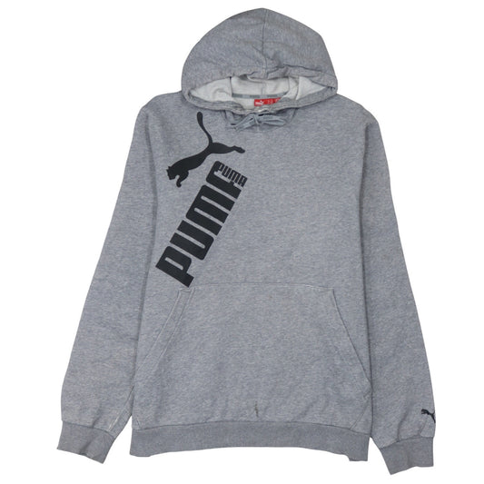 Mens UK Size XL PUMA Grey Pullover Hoodie