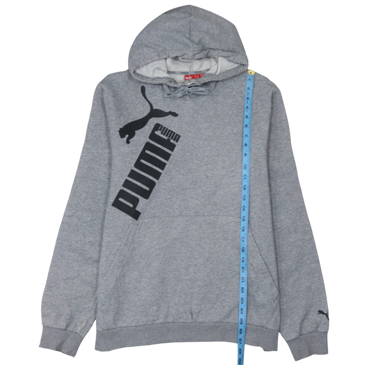 Mens UK Size XL PUMA Grey Pullover Hoodie