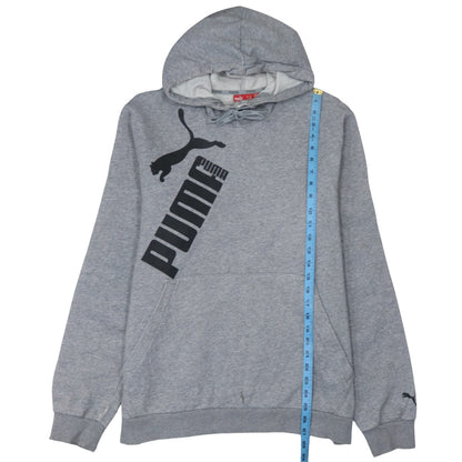 Mens UK Size XL PUMA Grey Pullover Hoodie