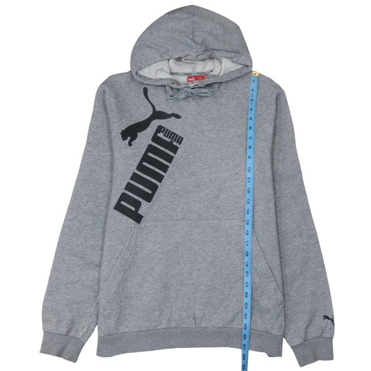 Mens UK Size XL PUMA Grey Pullover Hoodie