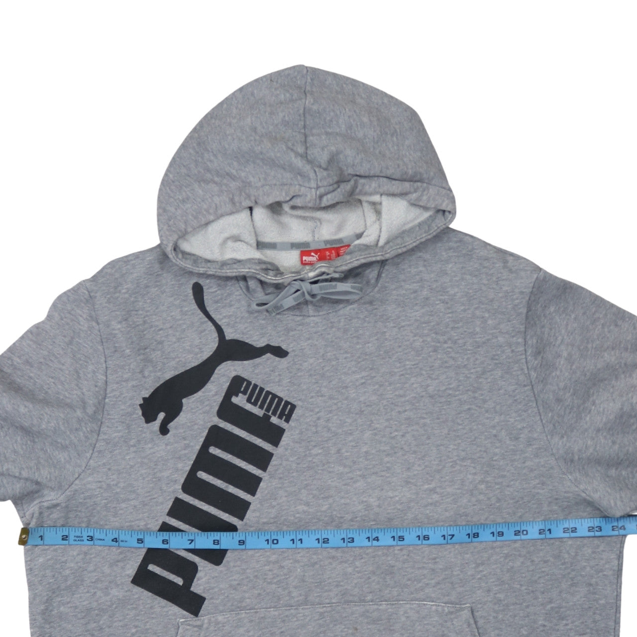 Mens UK Size XL PUMA Grey Pullover Hoodie