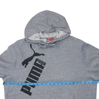 Mens UK Size XL PUMA Grey Pullover Hoodie