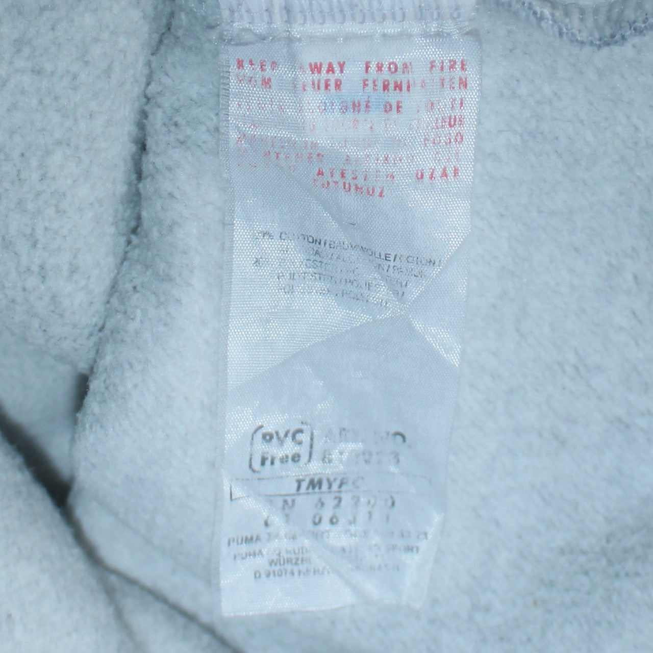 Mens UK Size XL PUMA Grey Pullover Hoodie