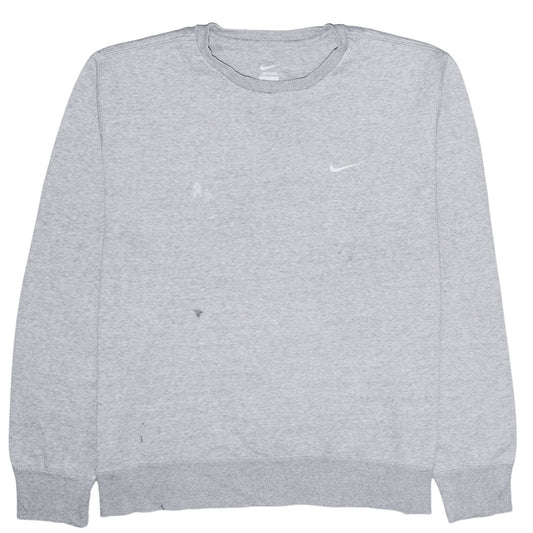 Mens UK Size L Nike Grey Pullover Sweatshirt