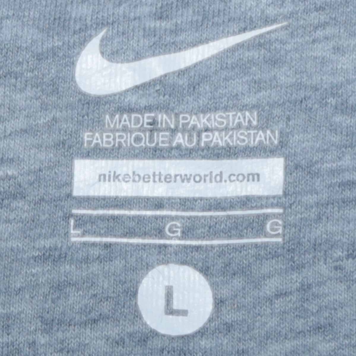 Mens UK Size L Nike Grey Pullover Sweatshirt