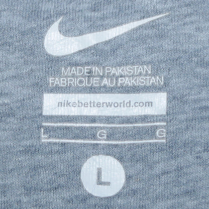 Mens UK Size L Nike Grey Pullover Sweatshirt