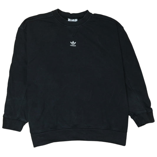 Womens UK Size 18 adidas Black Pullover Sweatshirt