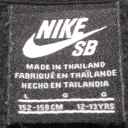 Nike SB Boys Black & Grey Full Zip Hoodie 12-13 Years Skateboard Zip Hooded Sweatshirt