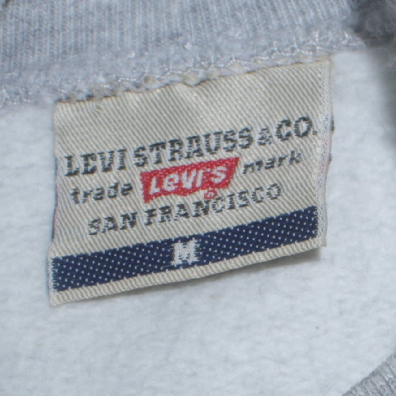 Mens UK Size M Levi's Grey Pullover Sweatshirt