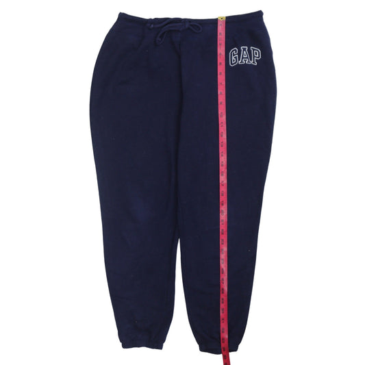 GAP Men's Blue Fleece Jogger Sweatpants L Drawstring Tapered Fit