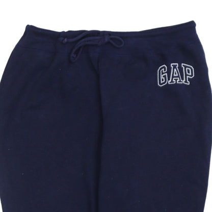GAP Men's Blue Fleece Jogger Sweatpants L Drawstring Tapered Fit