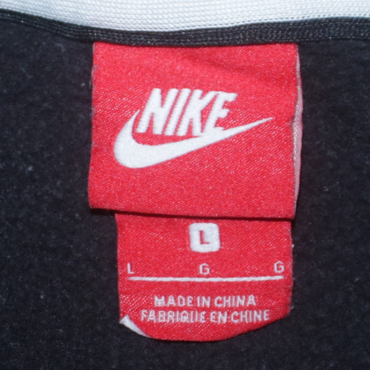 Mens UK Size L Nike Black Full Zip Hoodie