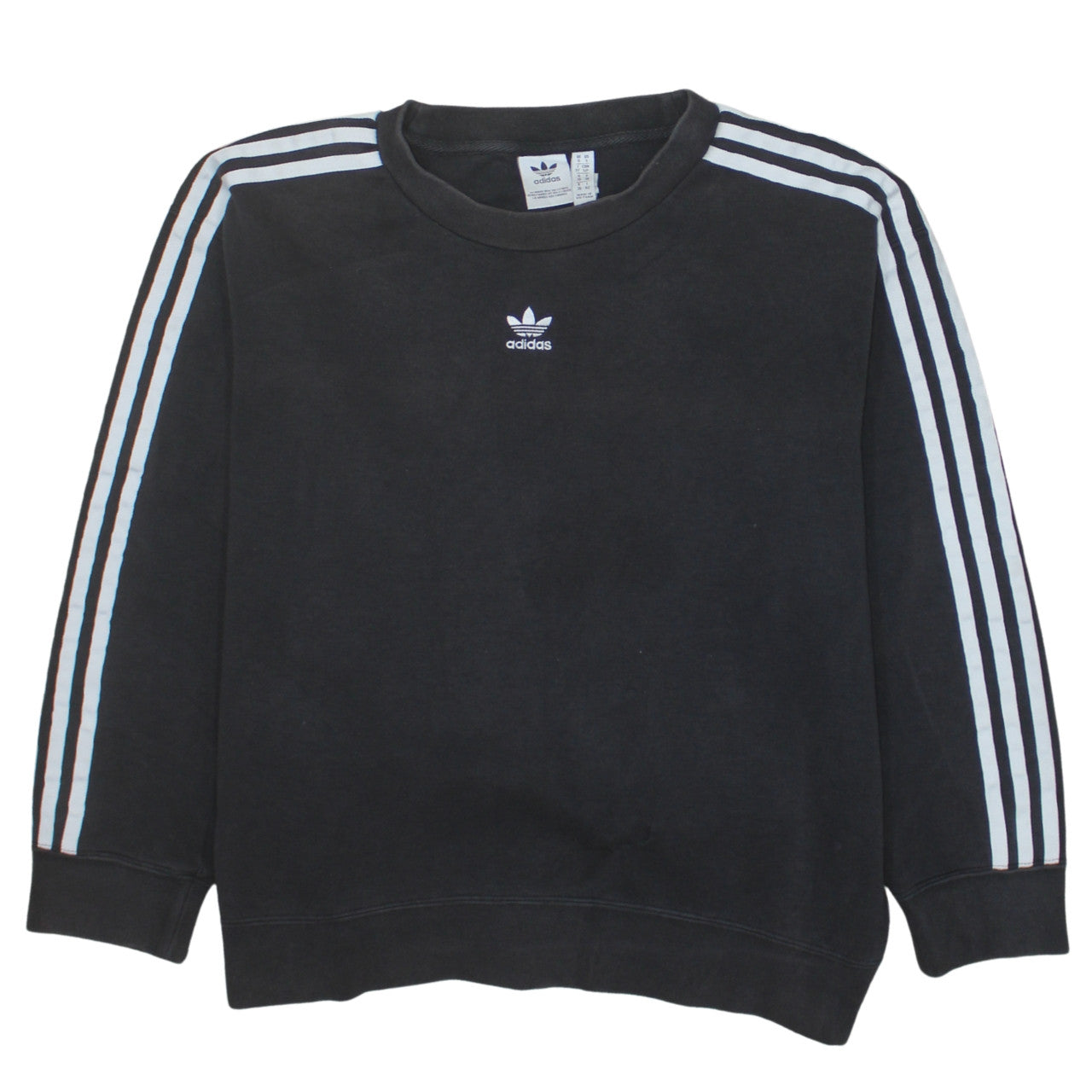 Womens UK Size 10 adidas Black Pullover Sweatshirt