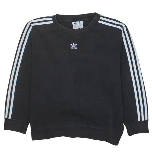 Womens UK Size 10 adidas Black Pullover Sweatshirt