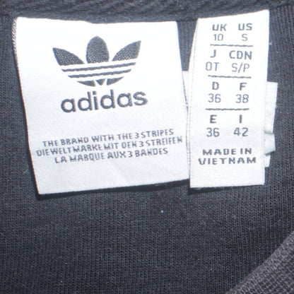 Womens UK Size 10 adidas Black Pullover Sweatshirt