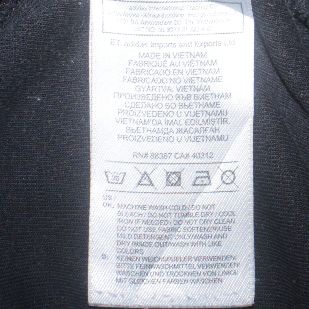 Womens UK Size 10 adidas Black Pullover Sweatshirt