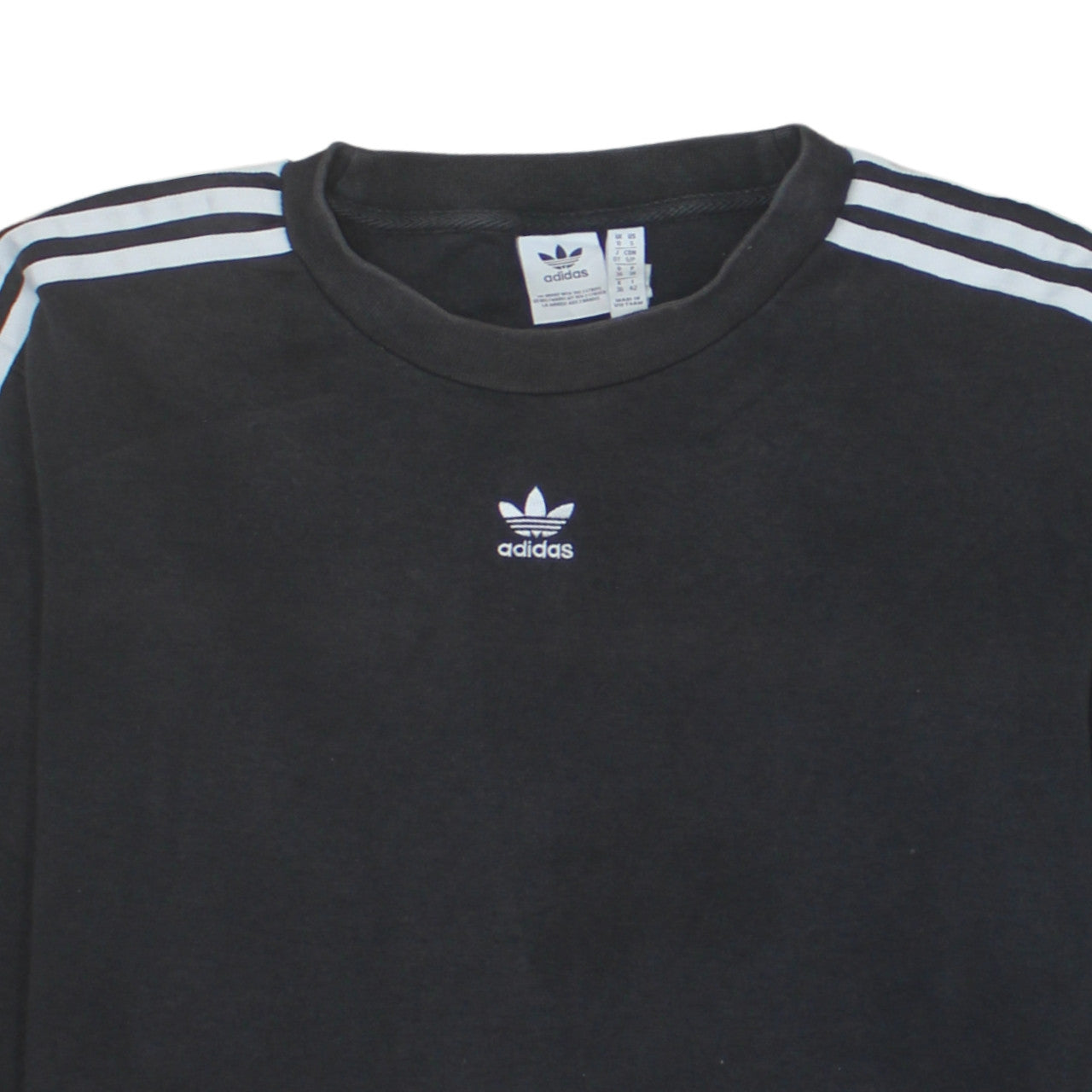 Womens UK Size 10 adidas Black Pullover Sweatshirt