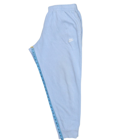 Nike Women Blue XL Jogger Sweatpants Elastic Waist Fleece Tapered Fit