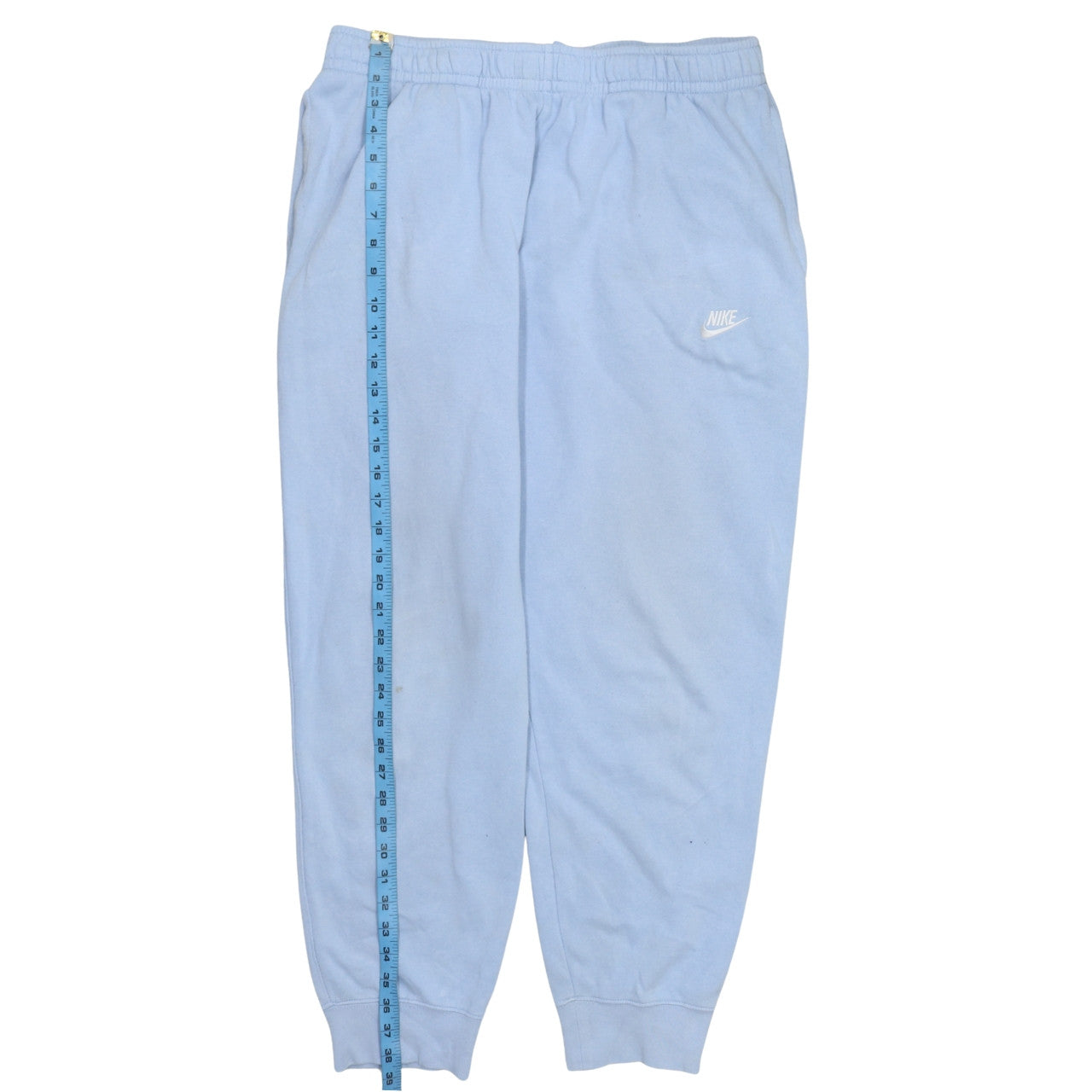 Nike Women Blue XL Jogger Sweatpants Elastic Waist Fleece Tapered Fit