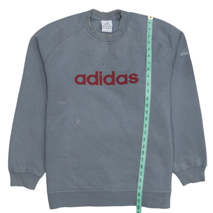 Mens UK Size L adidas Grey Pullover Sweatshirt