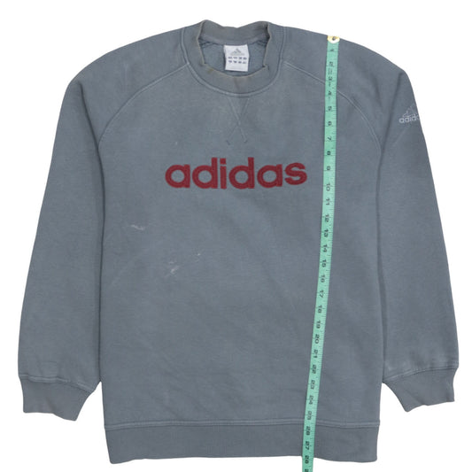 Mens UK Size L adidas Grey Pullover Sweatshirt